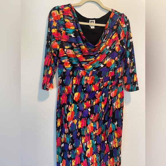 Anne Klein Colorful Dress Size 6 - Picture 8 of 16